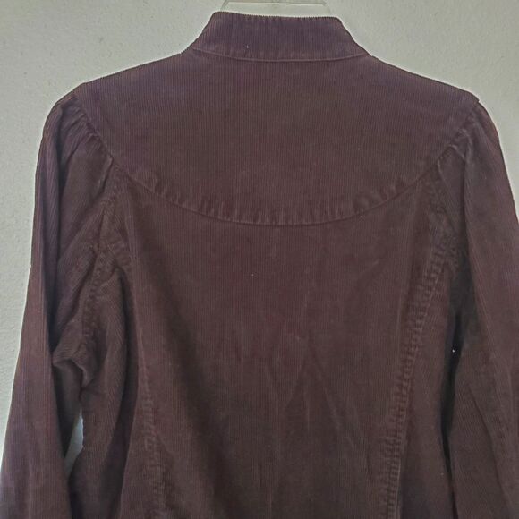 Willi Smith Corduroy Jacket Blazer Womens M Pockets Autumn Vintage 70s 80s - Picture 11 of 16